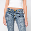 True Religion Joey Low Rise Flare Flap bleu 98763 3