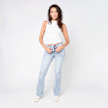 True Religion Becca Mid Rise Bootcut Flap bleu 98764 5