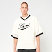 Karl Kani Cursive Varsity Crochet Boxy T-Shirt beż 98824 1