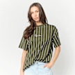 Karl Kani Small Signature Essential Pinstripe OS Tee vert 98926 1