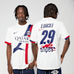 Nike B. Barcola / No. 29 / Virgil Abloh Archive / PSG DRI-Fit Jersey Shortsleeve Stadium 25/26 branco 99051 1