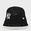 New Era Female Knitted Bucket MLB New York Yankees zwart 99094 1