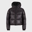 Urban Classics Boys Shiny Puffer Jacket With Hood zwart 99149 1