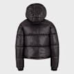 Urban Classics Boys Shiny Puffer Jacket With Hood zwart 99149 2