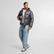 SNIPES Shiny Puffer Jacket With Hood czarny 99296 5