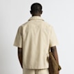 Burocs Linen Blend Short Sleeve Shirt beige 100212 2