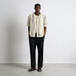 Burocs Crochet Striped Shirt bege 100202 3
