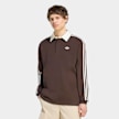adidas Originals 3-Stripes Rugby Longsleeve Polo Marron 100615 1