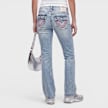 True Religion Becca Midrise Bootcut Big T Flap blau 102378 2