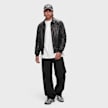 Karl Kani Signature PU Leather Bomber Jacket Schwarz 103055 4