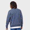 Karl Kani OG Pinstripe Jacquard Cropped Cardigan Blau 103061 2