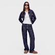 Karl Kani Retro Pinstripe Jeans bleu 103107 4