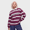 Karl Kani College Stripe Boxy Rugby Shirt pourpre 103080 1