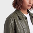 Karl Kani OG Pu Leather Boxy Jacket Vert 103083 3