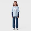 Karl Kani Round Serif 89 Layered Longsleeve Junior blau 103108 4