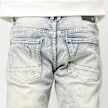 Smoke Rise Crystal Effect Washed Jeans Zenium niebieski 103155 4
