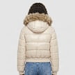 Urban Classics Ladies Bomber Fake Fur Hooded Jacket Beige 103294 2
