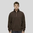 Urban Classics Basic Polar Fleece Troyer brun 103351 1