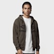 Umbro Washed Zip Through Hoodie Braun 103748 1