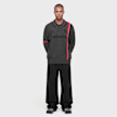 Umbro Longsleeve Knitted Football Polo Grau 103749 4