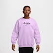 Nike Sportswear Studio Fleece Oversized Crew All-Over-Print Violet 105367 1