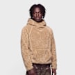 K1X Tag Logo Teddy Hoodie Beige 105567 1