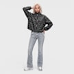 Decibel Polka Dot Funnel Neck Jacket noir 107063 4