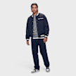 New Era MLB Wordmark Varsity Jacket Blau 107566 4