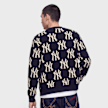 New Era MLB Logo All Over Print Cardigan Blau 107564 2