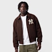 New Era MLB Logo Varsity Jacket Schwarz 107585 1