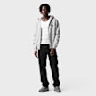 Mister Tee Many Crosses Fluffy Zip Hoody Grau 140084 4