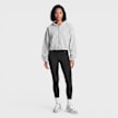 Urban Classics Ladies Fluffy Cropped Zip Hoodie grau 102027 4