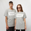 SNIPES Box Logo heather grey/white grau 1876 1