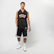 FUBU College Mesh Shorts black/red/white Schwarz 833 4
