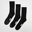 SNIPES 3 PACK - Small Logo Essential Crew Socks negro 2072 1
