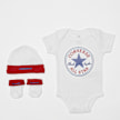 Converse CLASSIC CTP INFANT HAT BODYSUIT BOOTIE SET 3PK CONVERSE wht weiß 6677 1