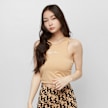 Karl Kani KK Small Signature Crop Top light beige beż 8074 1
