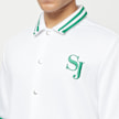 Sean John SJ Monogram Logo Short Sleeve Terry Overshirt white/green Weiß 3899 3