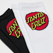 Santa Cruz Classic Dot Sock (2 Pack) white/blk multicolor 8726 2
