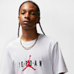 Jordan M J JDN AIR STRETCH SS CREW white/black/gym red Weiß 10671 3