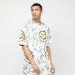 Market Smiley Sun Dye T-Shirt yellow blue tie-dye weiß 11699 1