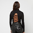 Karl Kani Small Signature Turtle Neck Crop LS schwarz 11975 2