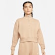 Nike Sportswear Phoenix Fleece Women's Oversized 1/2-Zip Crop Sweatshirt beige 16114 1