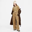 Nike Sportswear Women's Velour Cropped Pullover Hoodie beige 16120 5
