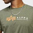 Alpha Industries Basic T Small Logo grün 18116 3