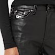 Karl Kani Small Signature PU Wide Fit Pants schwarz 13100 3