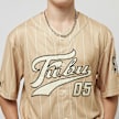 FUBU Varsity Multicolor Pinstripe Baseballjersey bež 18552 4