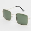 SNIPES Kwadratowe okulary przeciwsłoneczne - złote, zielone czarny 22268 3