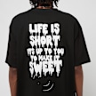 Lost Youth Tee ''Life Is Short'' Schwarz 22857 4