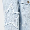 Karl Kani Paintsplatter Denim Trucker Jacket blauw 23085 5